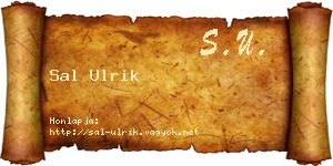 Sal Ulrik névjegykártya